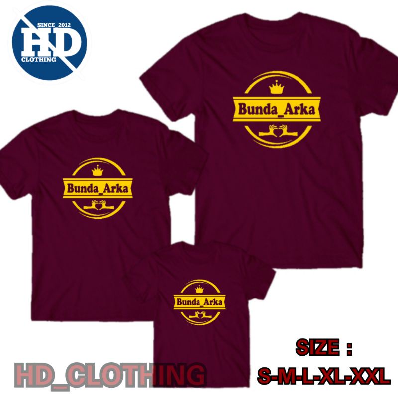 Baju custom gratis nama keluarga, kaos happy family dan couple