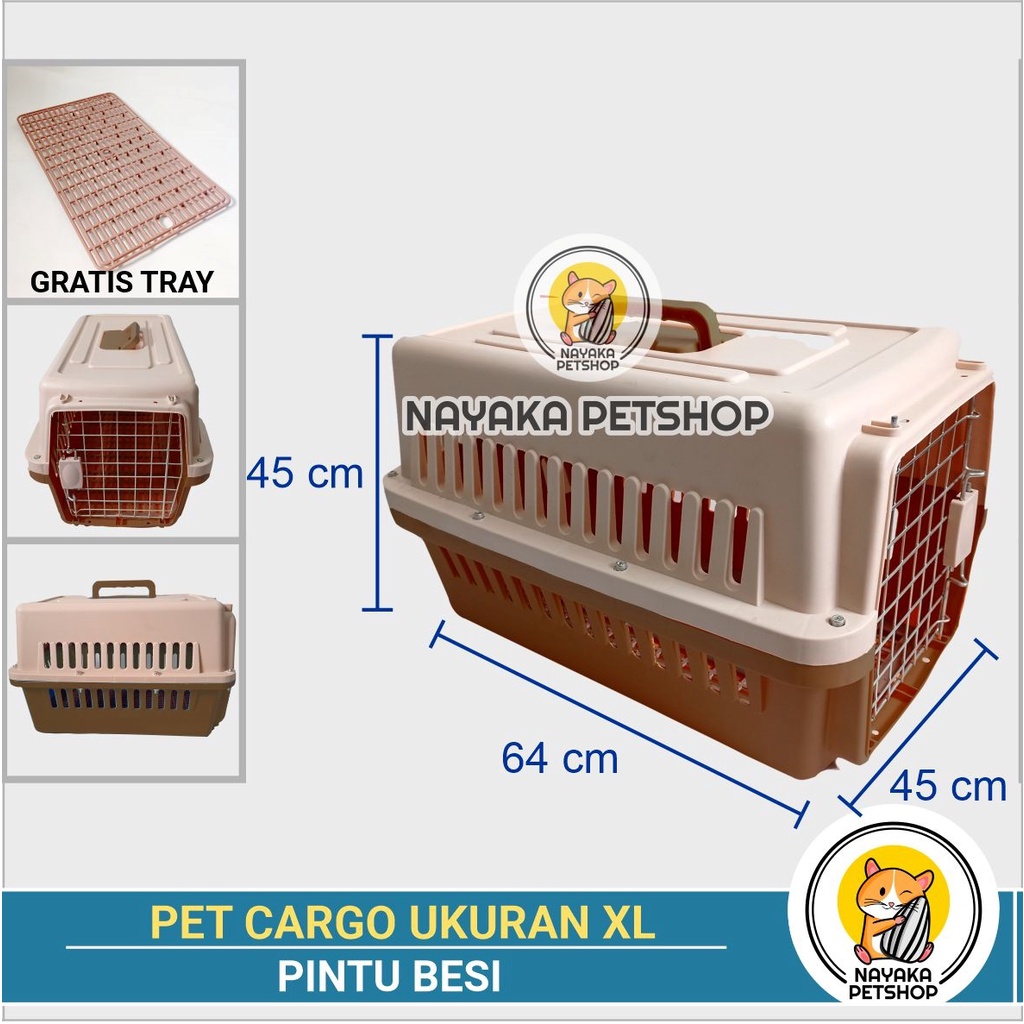 Size XL Pintu Besi Pet Cargo Kucing Jumbo Pet Carrier Anjing Murah Besar Travel Kandila Musang