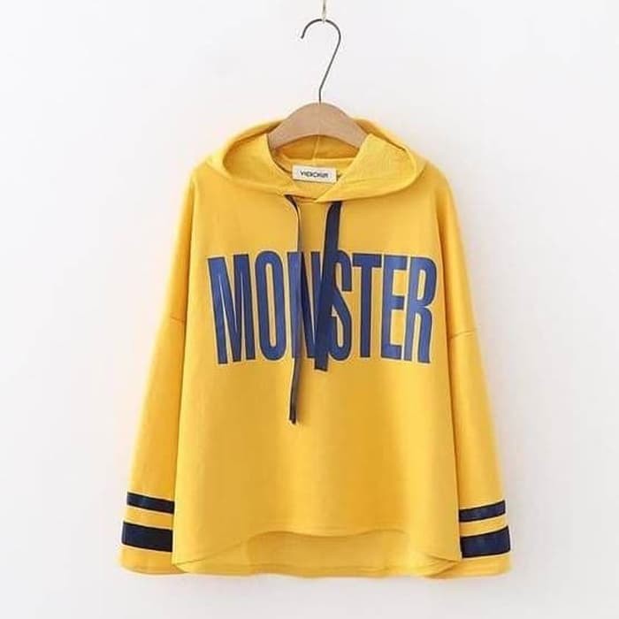 NR sweater wanita monster fashion korea terbaru   Putih