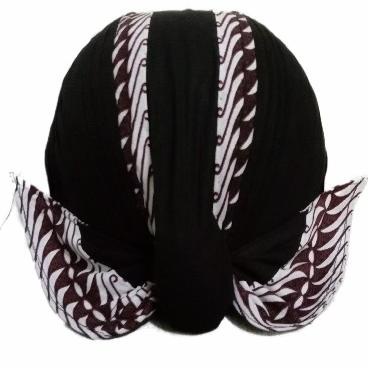 Promo Blangkon Jogja Lipat/Blangkon List Jarik Putih