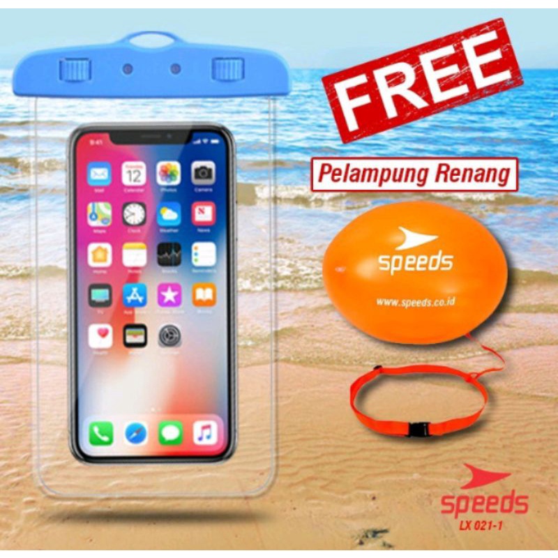 Speeds Cover Sarung HP Waterproof bonus Balon Pelampung
