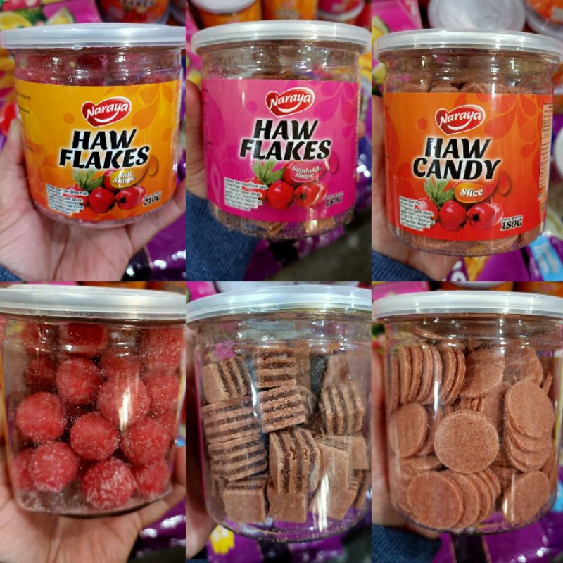 HALAL..(COD) Naraya Haw Flakes / Hawflakes / Manisan Buah Haw / Haw Candy / Permen Buah Haw / Permen Sanca