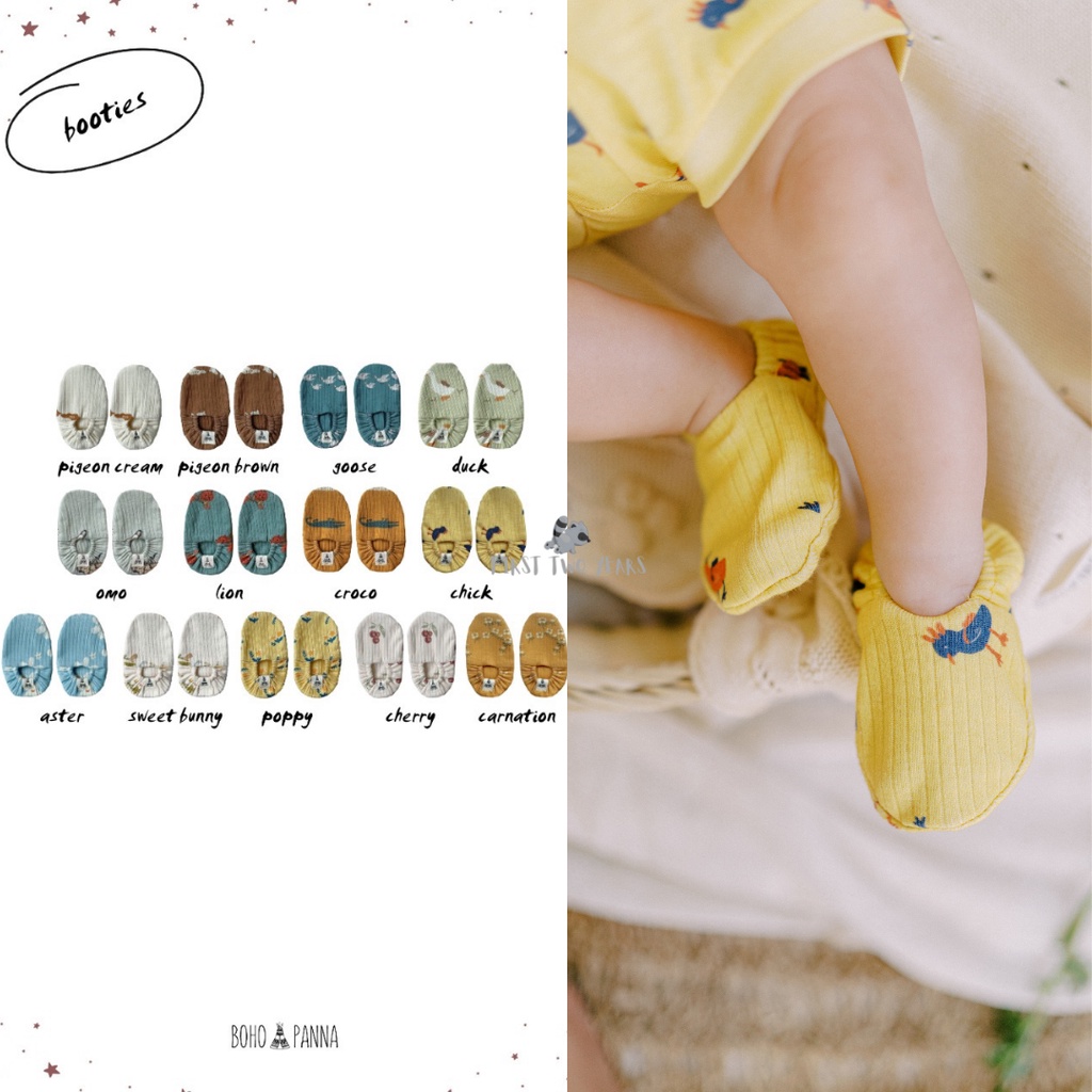 Bohopanna - Booties Motif / Sepatu Bayi 0-6 Bulan