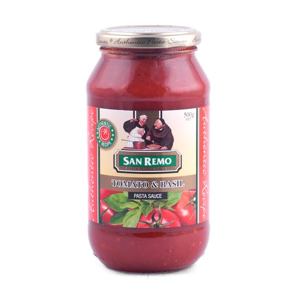 

SAN REMO Tomato and Basil Pasta Sauce 500gr