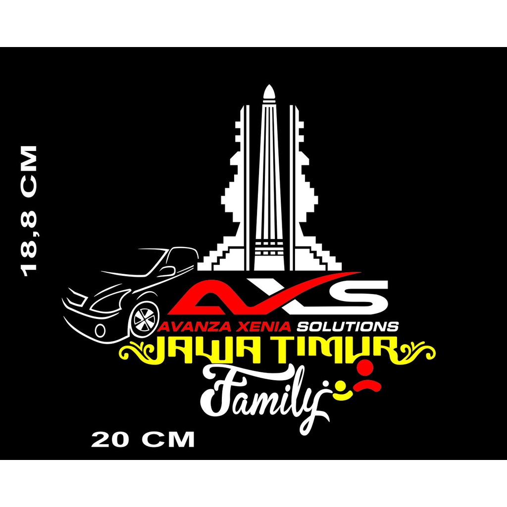 stiker cutting mobil kaca belakang avanza xenia