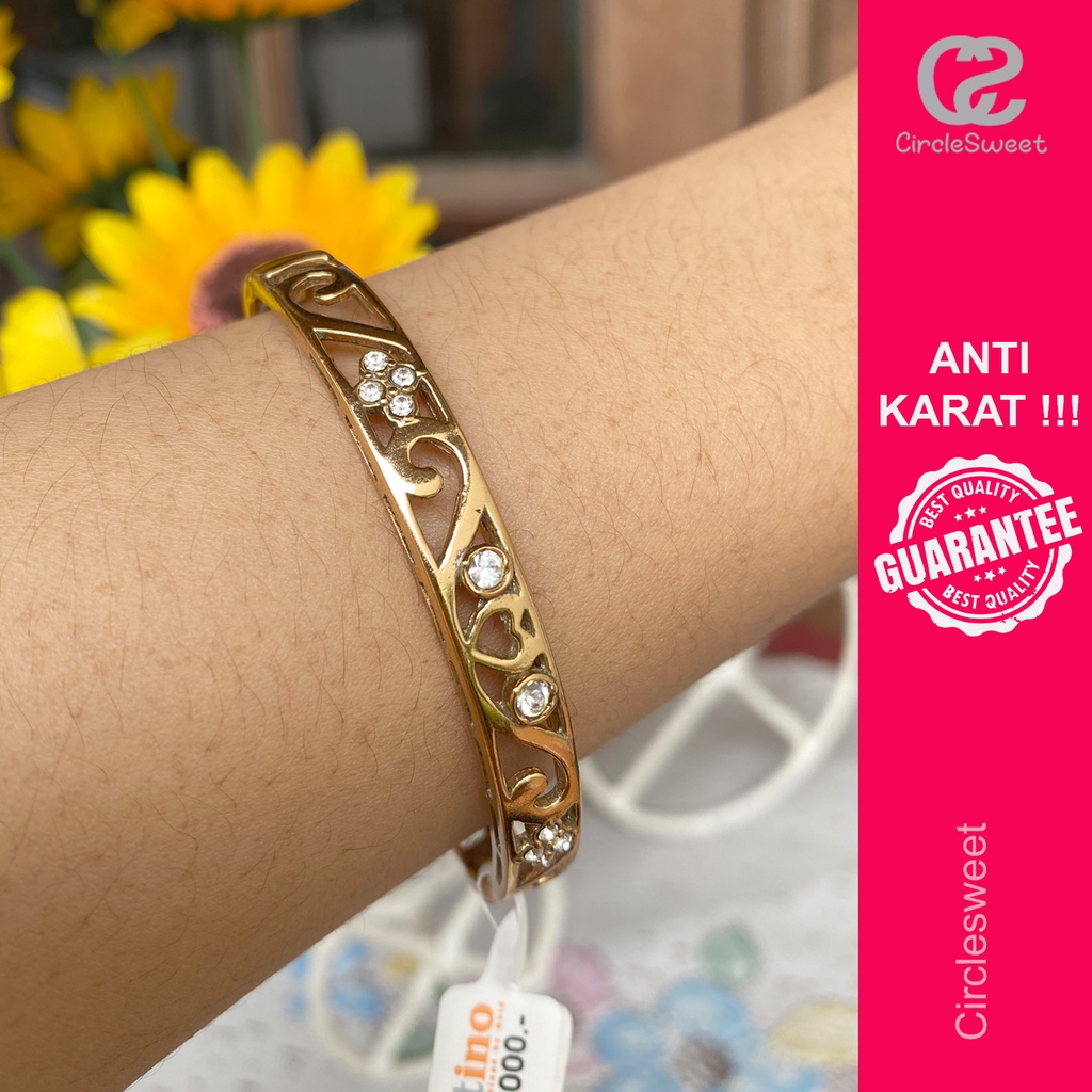 Gelang Eka Swasa wanita SGT0296 anti karat dan tidak luntur murah pengganti emas murni 24 karat