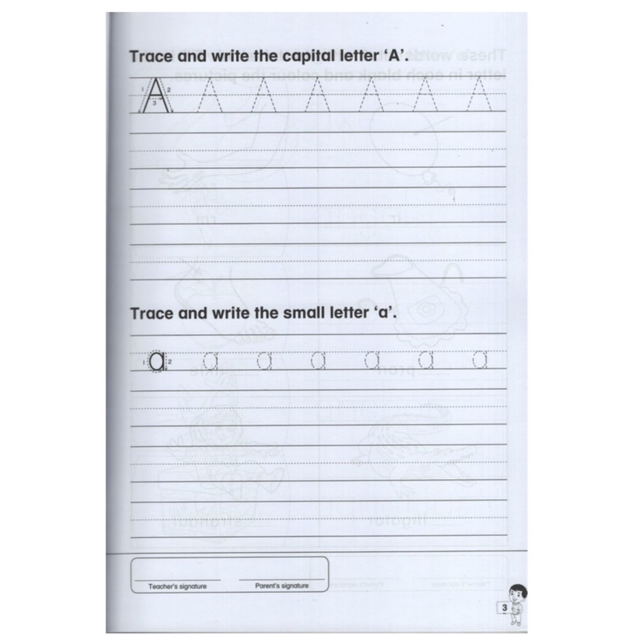 Fun with Alphabet Capital &amp; Small Letters Numbers Workbook buku belajar huruf besar kecil angka