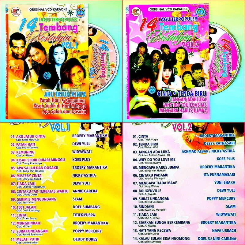 Jual VARIASI KASET ORIGINAL LAGU KARAOKE POP NOSTALGIA TEMBANG KENANGAN