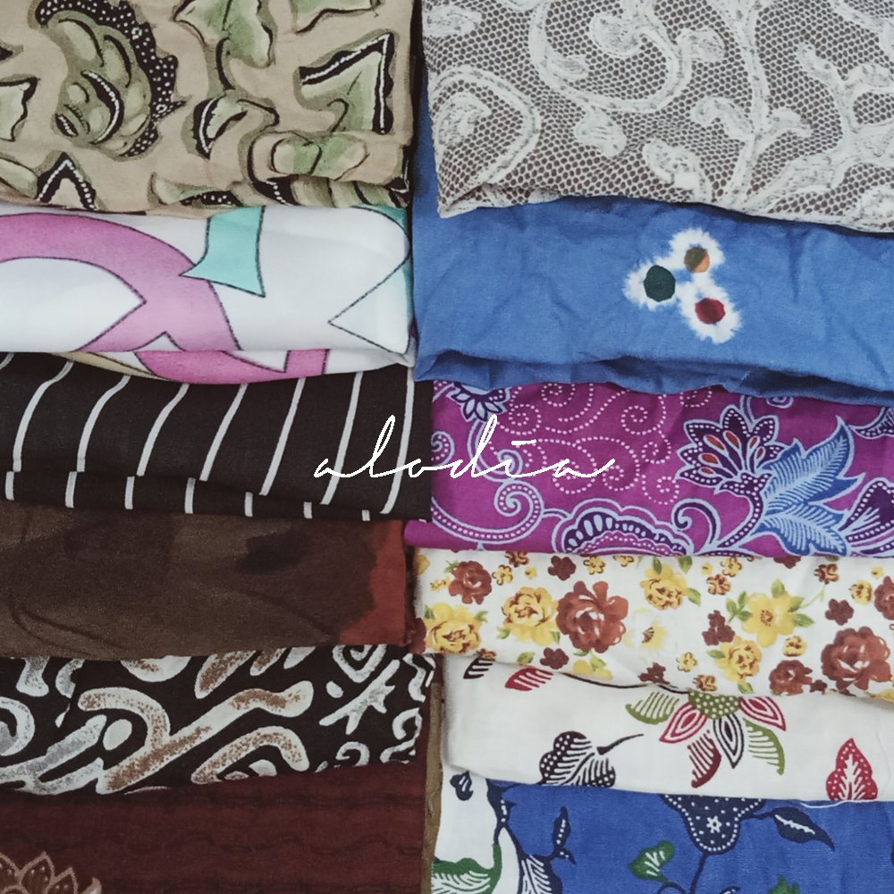 KAIN PERCA MURAH MOTIF KATUN/SANTUNG/SATIN PERLEMBAR