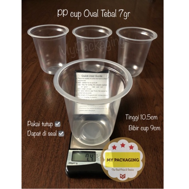 Cup Es Boba / Gelas Plastik Oval 14oz 16oz TEBAL 7gr isi 50pcs. Gelas Cup Kopi Janjijiwa 14 oz 16 oz Cocok untuk Usaha Minuman Tea ThaiTea Juice Milk Choco Coffee kopi teh boba Pop ice jus es buah Bisa di press tanpa tutup