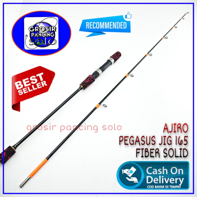 Joran Jigging kaku Ajiro pegasus 150 165 180 198 cm grosir cod