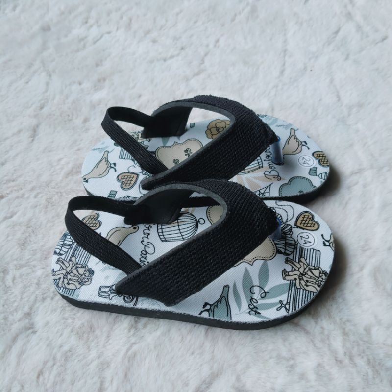 Sandal anak baby lucu tali belakang