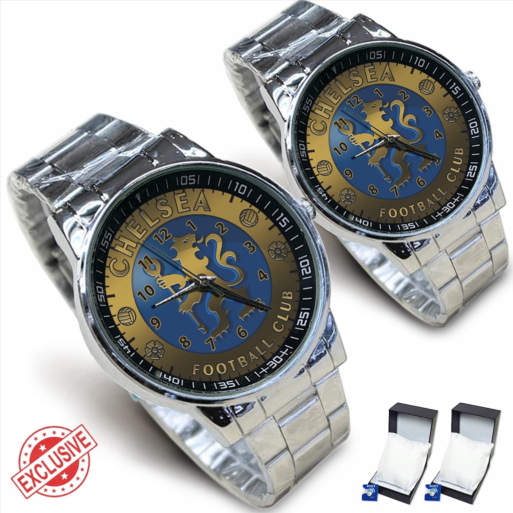 Jam Tangan Rantai Couple CHELSEA FC - 1 (Special)