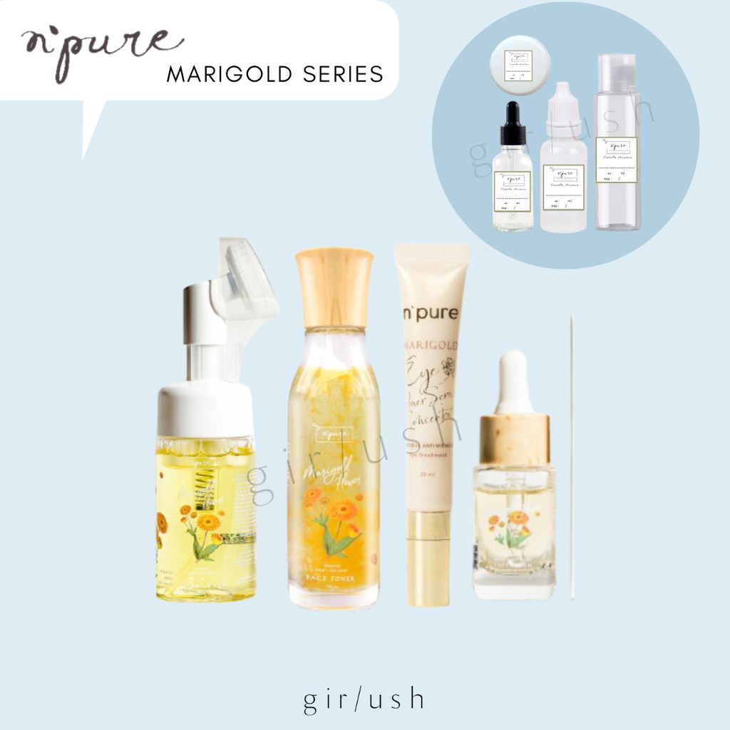 (SHARE) NPure Marigold Series Face Wash Toner Eye Serum