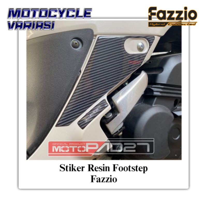 Motopad27 Stiker Fazzio Stiker Footstep Fazzio Bahan Resin Timbul premium