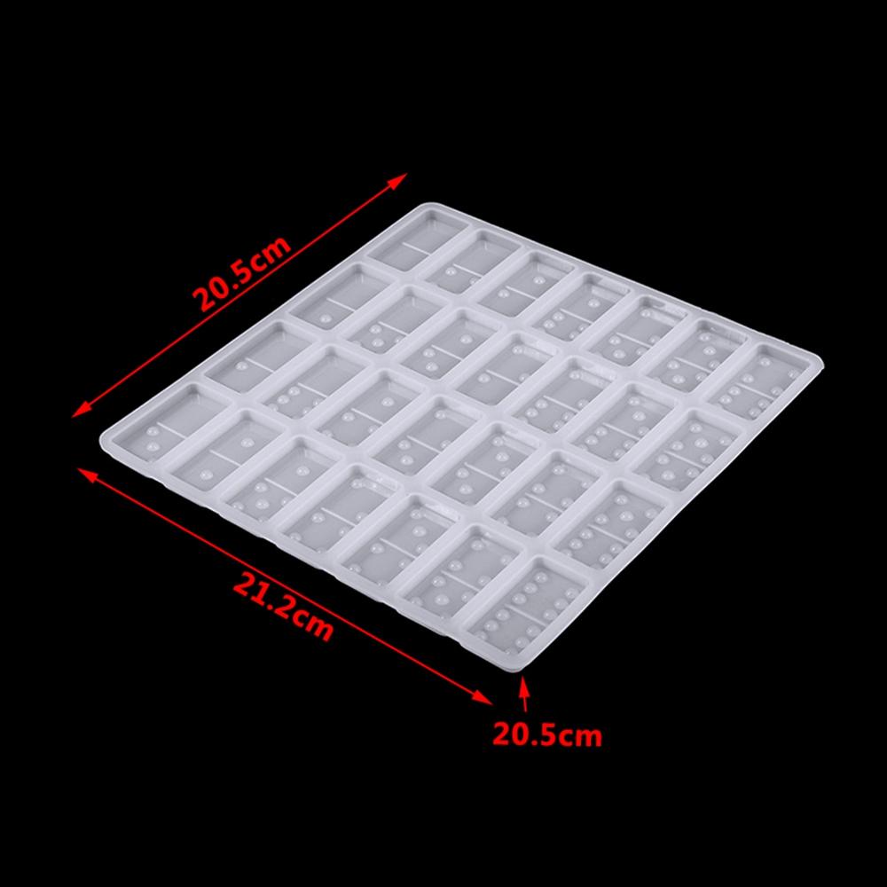 [Elegan] Cetakan Domino Silikon Epoxy Cetakan Resin Casting Kerajinan DIY Alat Kue Untuk Dekorasi Kue Liontin