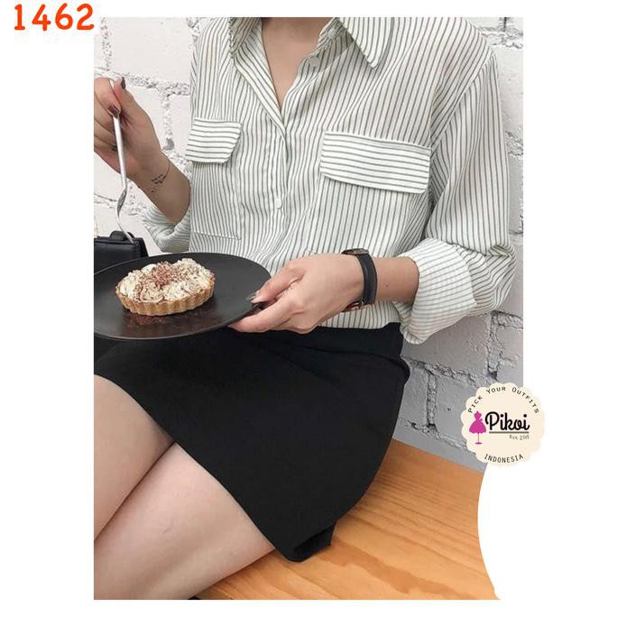 Kemeja wanita bangkok murah / kemeja lengan panjang / baju korea kotak