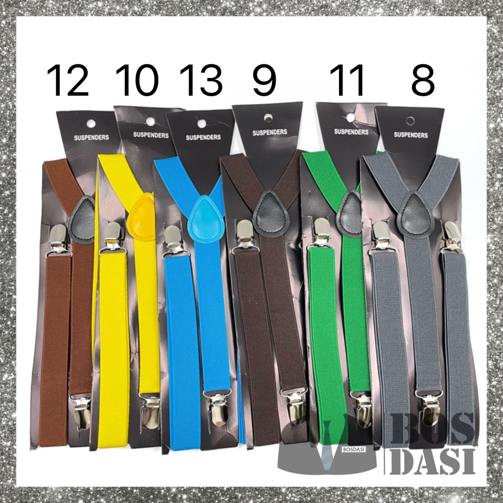 SUSPENDER PRIA PAKET DASI KUPU KUPU / TALI JOJON / BRETEL DEWASA