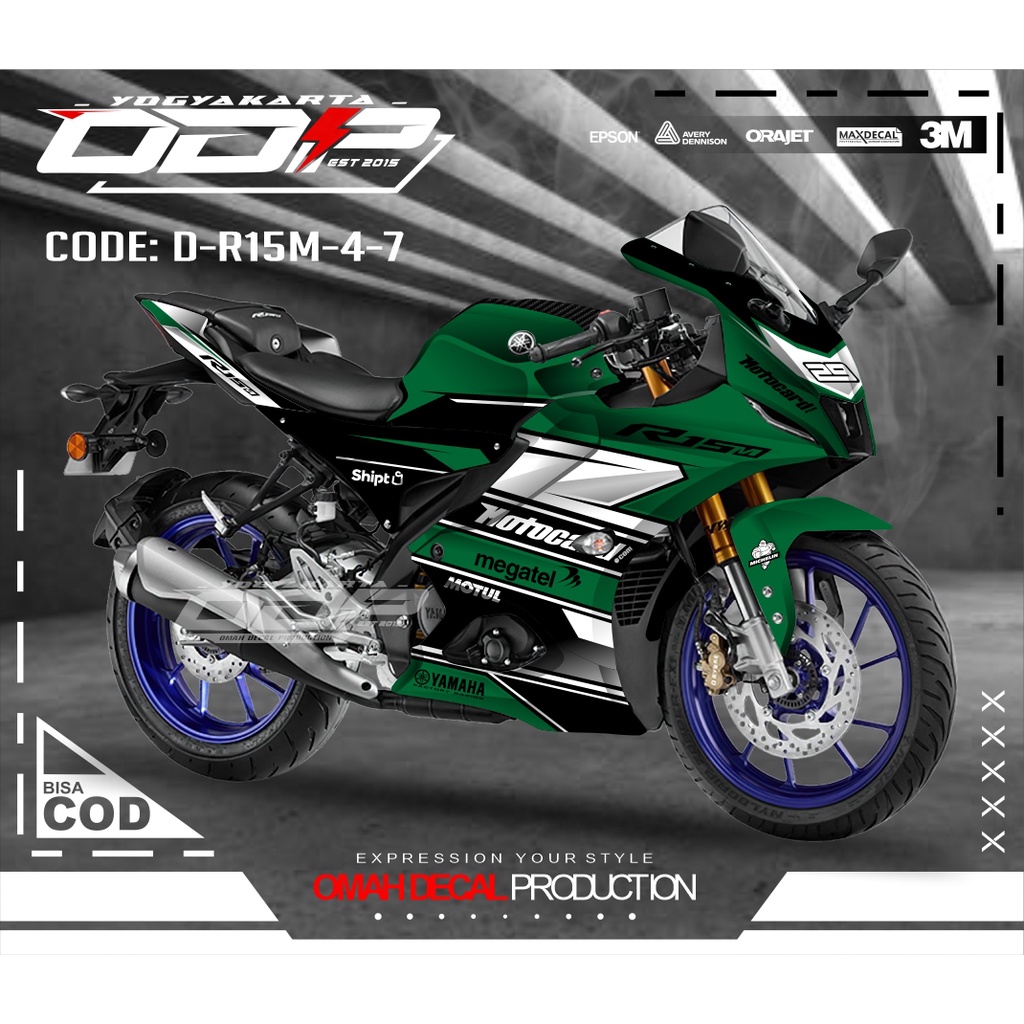 DECAL STIKER R15M V4 V1 V2 V3 V4 DECAL MOTOR R15M YAMAHA DECAL TERBAIK TERLARIS DAN KULITAS YANG BAGUS DEKAL MOTOR YAMAHA