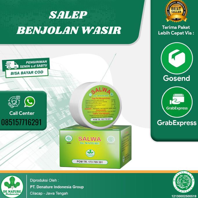 

TERMURAH Obat Wasir Atau Ambeien Salep Salwa Herbal De Nature /OBAT HERBAL ASAM URAT/OBAT HERBAL PELANGSING/OBAT HERBAL KOLESTEROL/OBAT HERBAL DIABETES