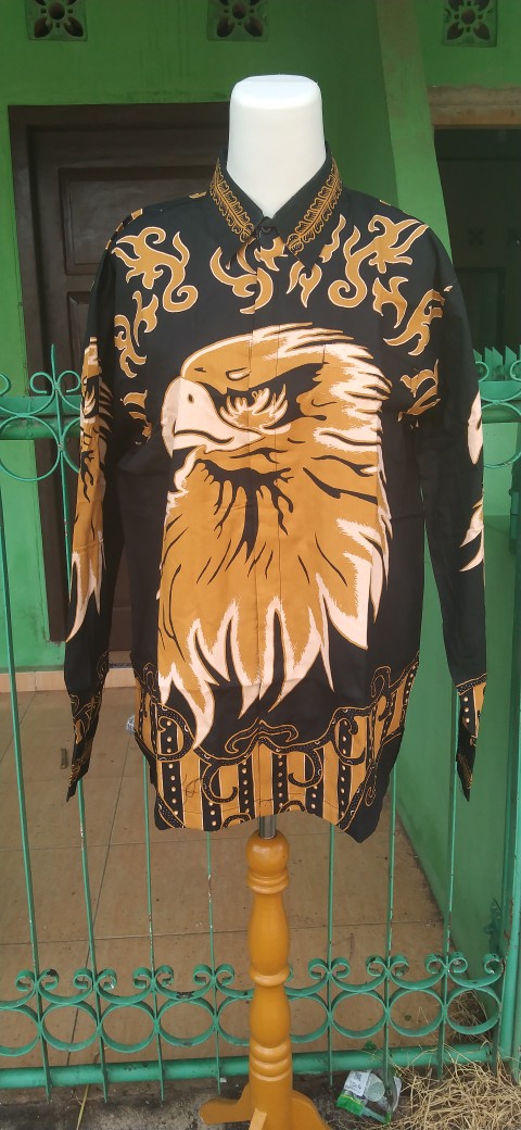 Elang Kemeja Batik Pria Full Furing Bahan Katun Primisima