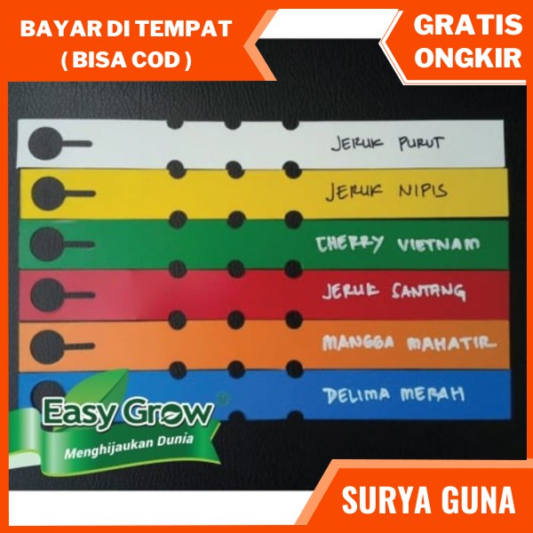 

label nama pohon label Slip on easy grow isi 50 pcs