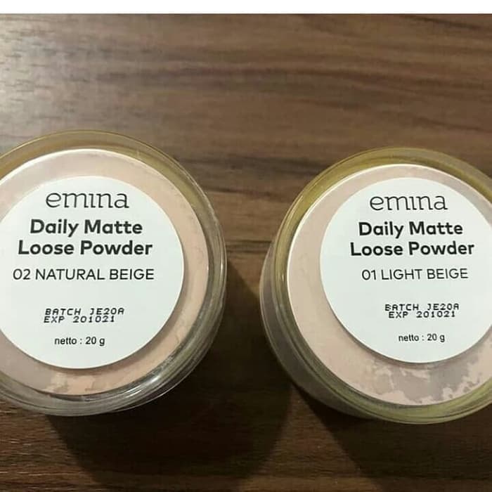 EMINA LOOSE POWDER DAILY MATTE 20GR BPOM - BEDAK TABUR EMINA - LIGHT BEIGE