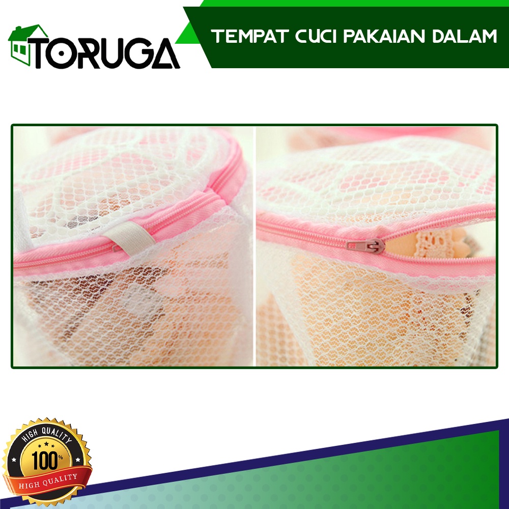 Keranjang Cucian Tempat Pakaian Kotor Underware BH Laundry Pouch BRA Kantong Mesin Cuci Transparant