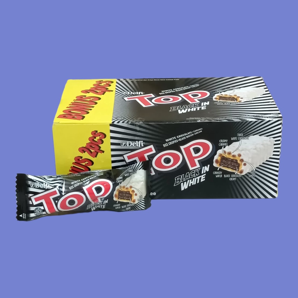 

Top Delfi Black in White Wafer 9 gr [24 pcs/ Box]