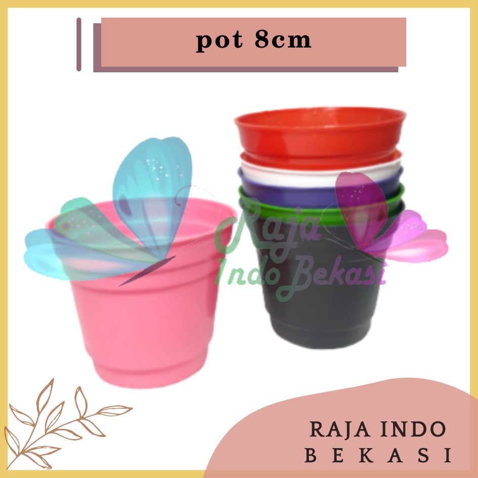 Pot Gol 8 Cm Pelangi Kecil Kaktus | Ice Cream Pot Tanpa Lubang 8 Cm Pot Hidroponik Pot Es Krim 8cm