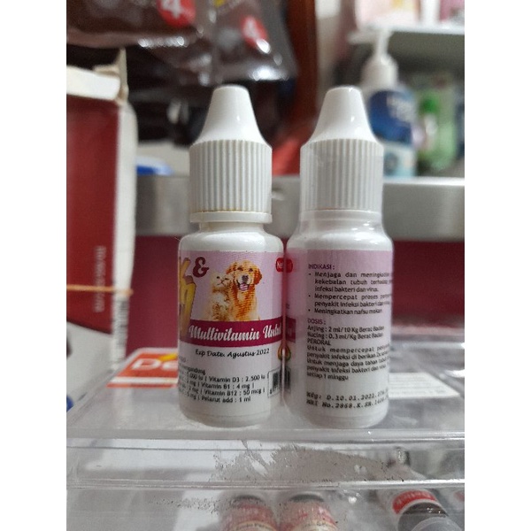 Vitamin Imun Kucing Anjing 10ml - KJ Vitamin Imun