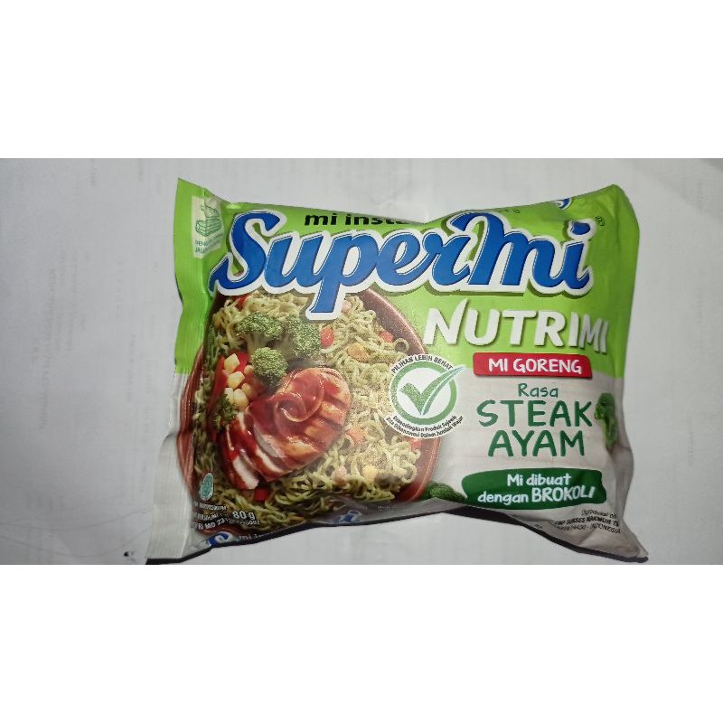 Supermi Nutrimi Mi Goreng Rasa Steak Ayam