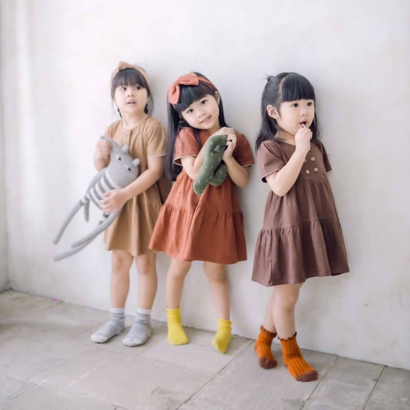 Boho Baby Mia Short Dress 0-6 bulan/2 tahun/3 tahun