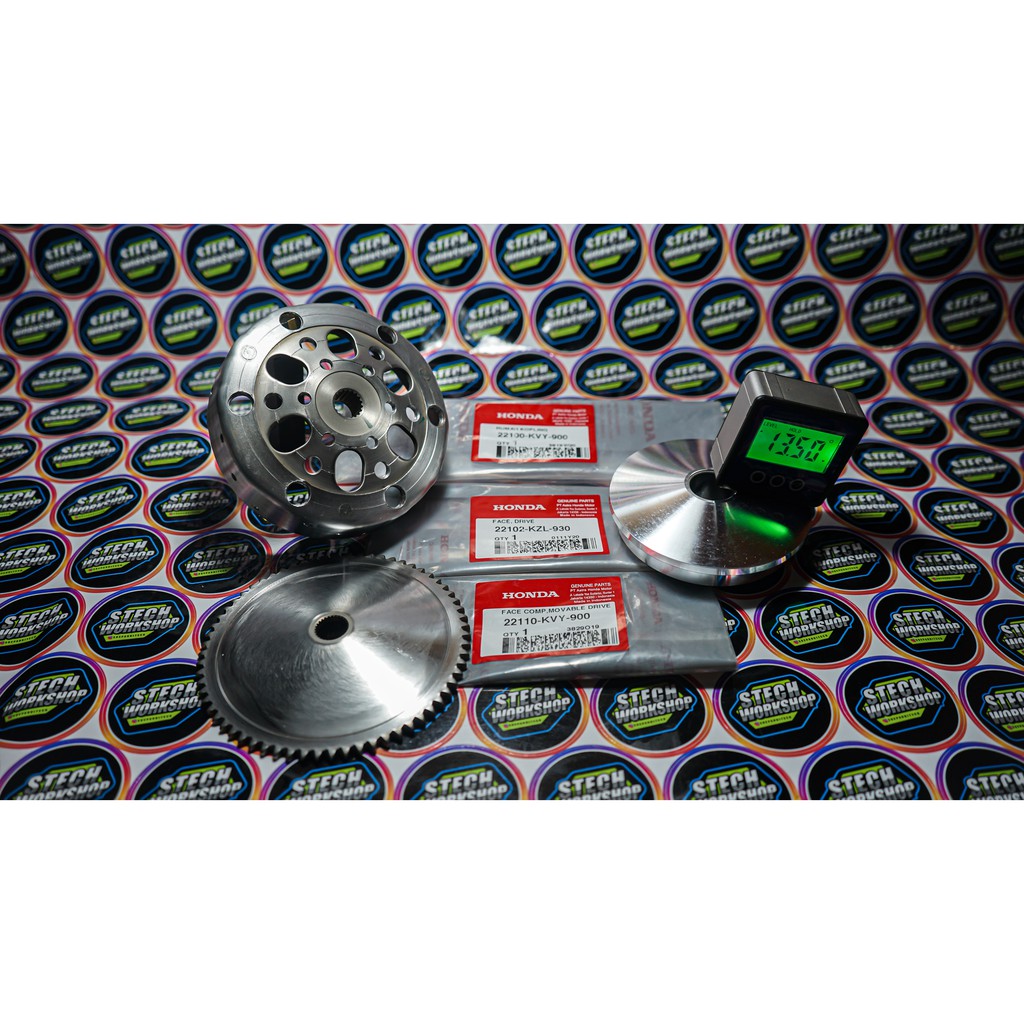 PAKET UPGRADE CVT RUMAH ROLLER PULLEY CUSTOM MANGKOK KOPLING BEAT FI KARBU NON ESP SCOOPY SPACY Shopee Indonesia