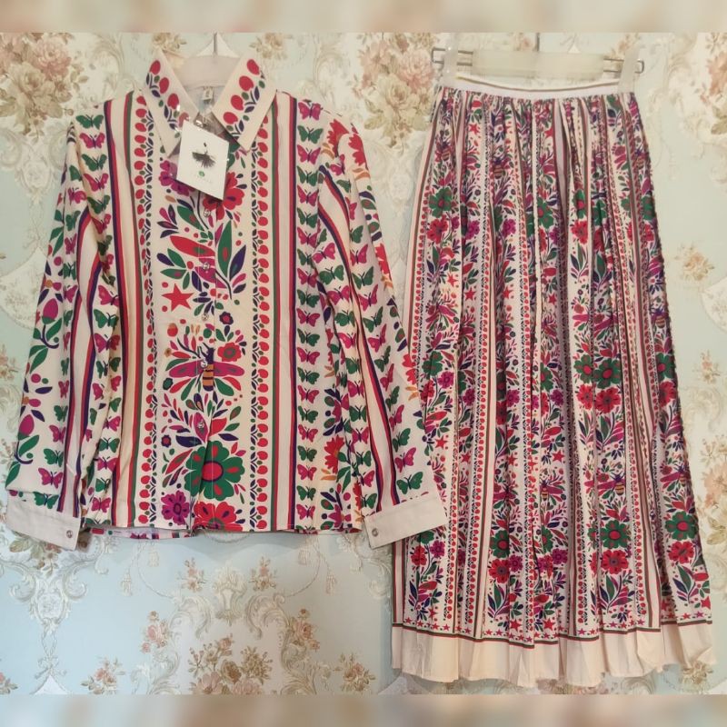 One Set Skirt Gucci Premium Import