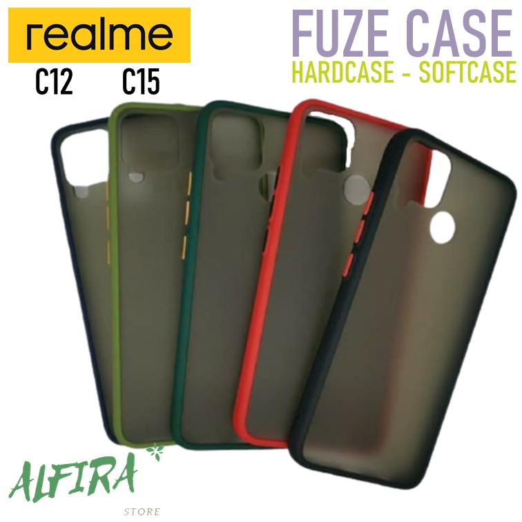 Casing Case Realme C12 C15 Softcase Fuze Hybrid Dove Mate Color Hardcase Realme C Series