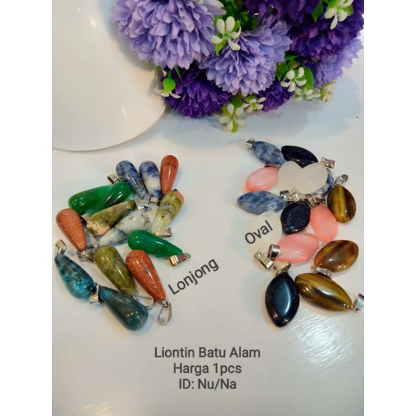 liontin titanium Batu alam