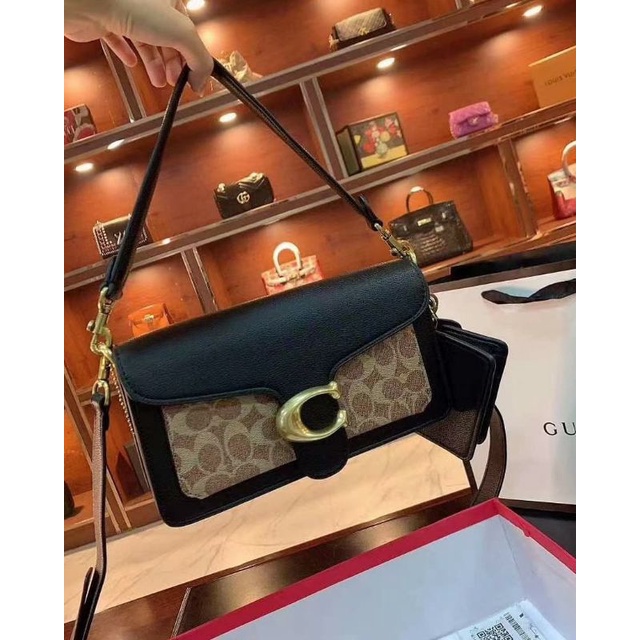 

TAS COACH / COACH TABBY SET BLACK WITH POUCH
