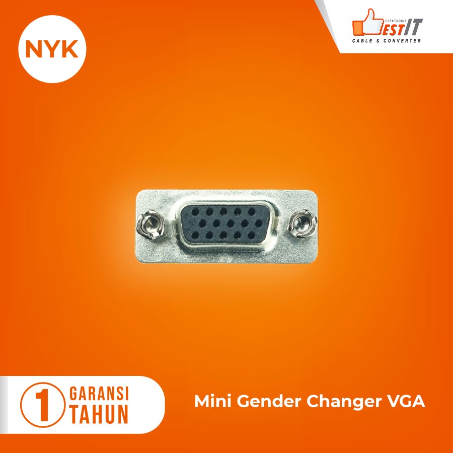 Gender Konektor VGA to VGA/ Connector VGA Female to Female NYK