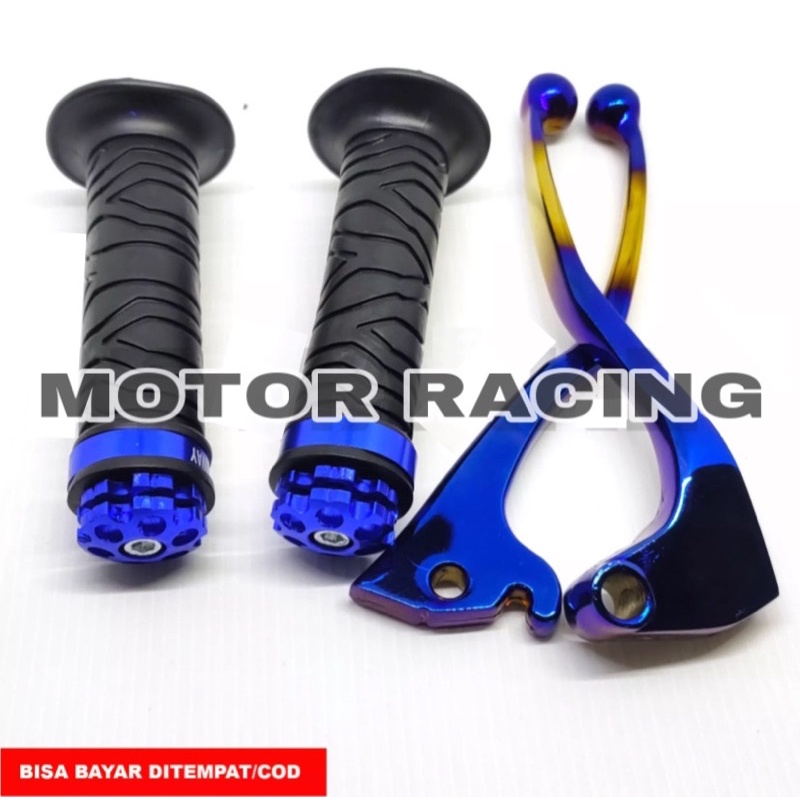 HANDLE REM TWOTONE YAMAHA VIXION (ASLI BAKARAN) HARGA SEPAKET HANDGRIP MOTOR VARIASI MODEL JALU STANG FLOWER