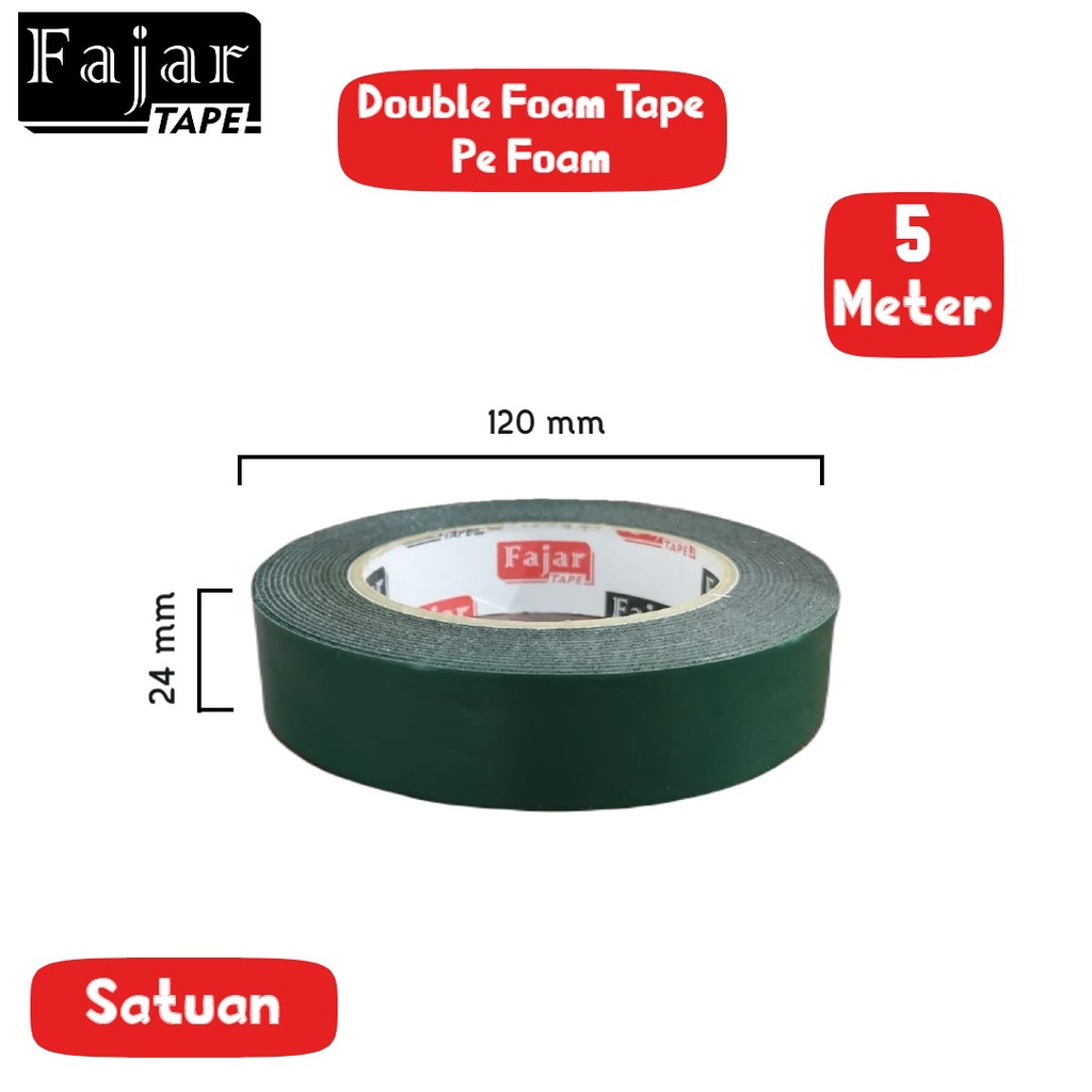 

Double Foam Tape / PE Foam / Black / 24mm x 5m