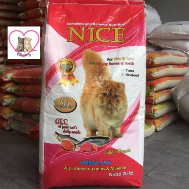 NICE TUNA NICE SEAFOOD 20Kg Makanan kucing