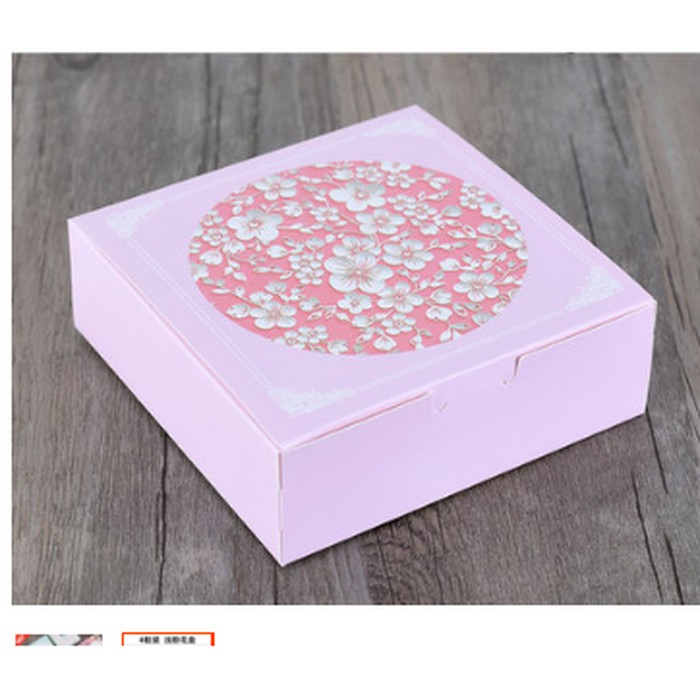 

JGO kotak Box motif " Sakura " Gift Hampers floral pink