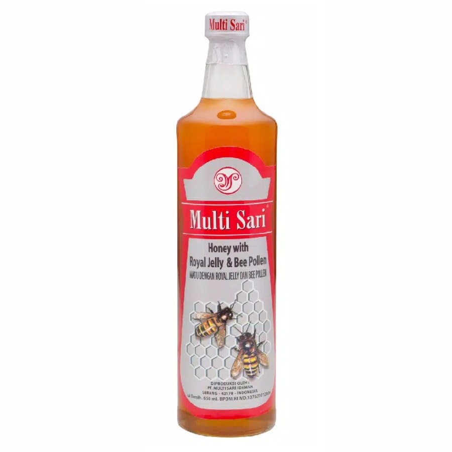 

madu multi sari multisari dengan royal jelly & bee pollen 650