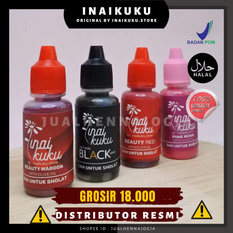 (READY STOCK) INAIKUKU HALAL MUSLIMAH ORIGINAL EXP 01/2027 KEMASAN BARU PEWARNA KUKU BPOM HALAL AWET