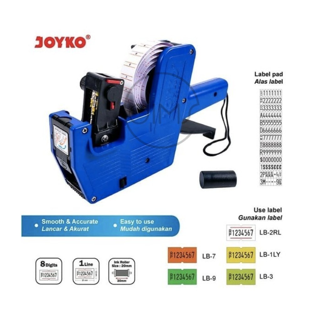 

Labeller / Alat Label Harga Joyko MX-5500M / 8 Digits