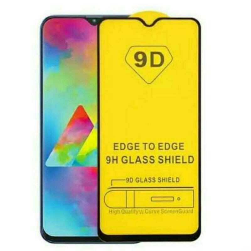 ⭐ Jendela Kosmetik ⭐Tempered Glass Full 5D samsung a50 Anti Gores Kaca Warna Curved 3D Cover Premium Screen Protec hitam