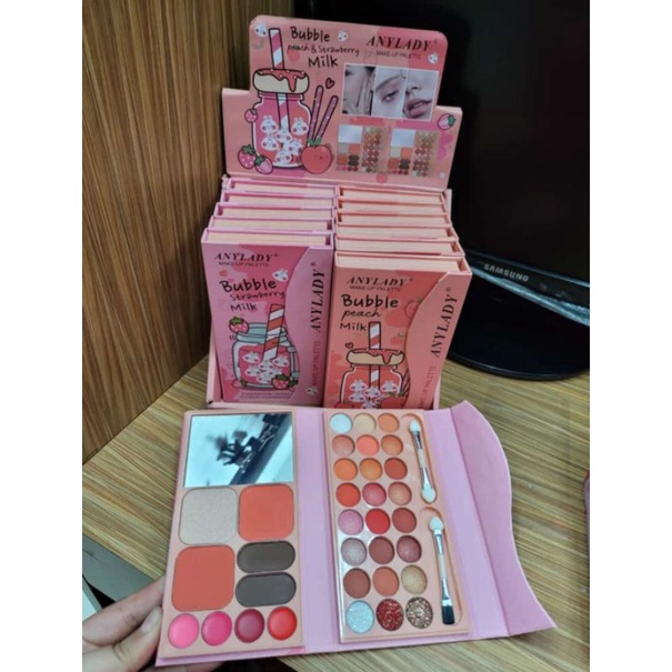 Eyeshadow Anylady Buble Peach dan Strawberry Milk