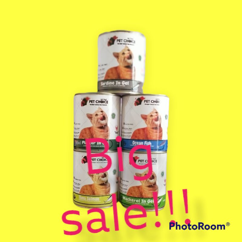 PET CHOICE CAT FOOD ALL VARIAN 340 GRM MAKANAN KUCING