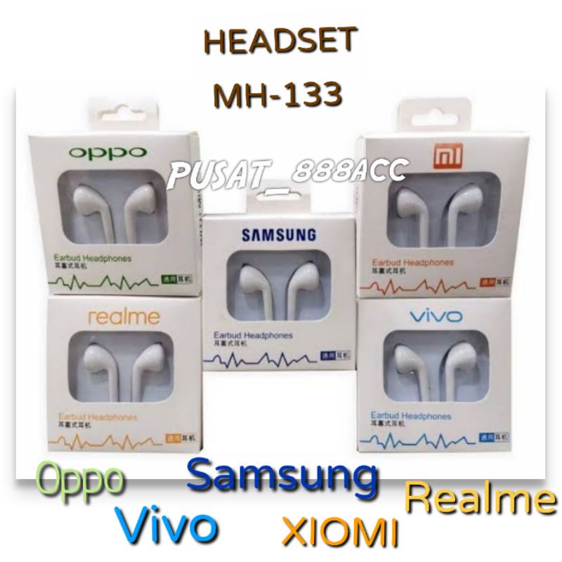 Headset All Type mh-133 - Handsfree HF Ori 99% MH-133 Type OPPO